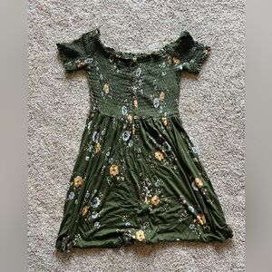 Womens Babydoll dress | size L | Green